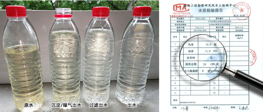 一體化凈水設備處理效果